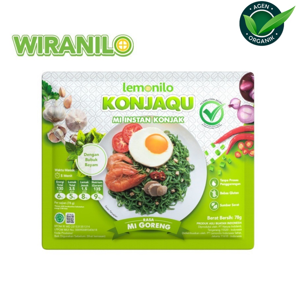 Lemonilo Konjaqu - Mie Instan Konjaq Rasa Mie Goreng 78GR