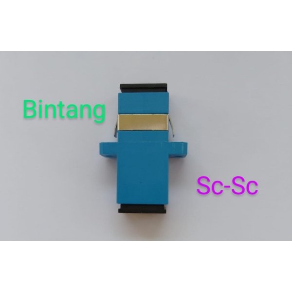 adapter sambungan FO barel connector SC fiber optic