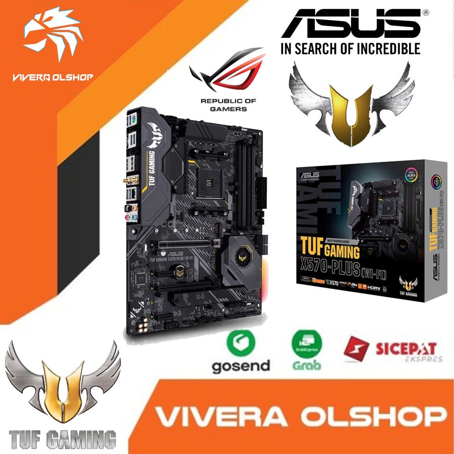 MOBO X570 PLUS WIFI ASUS TUF GAMING ( AM4 / X570 / DDR4 )