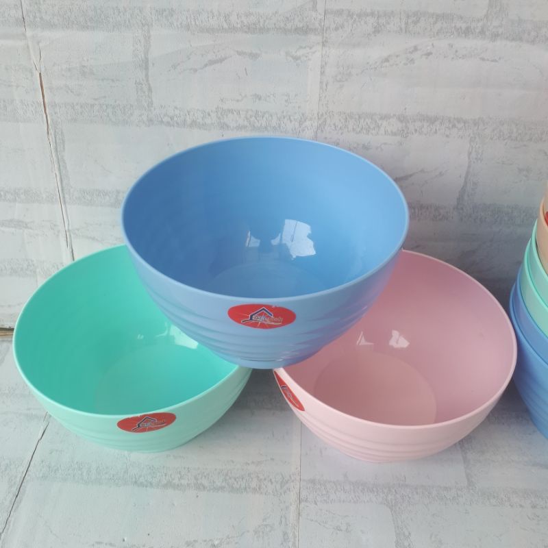 mangkuk bakso sayur mangkuk plastik kuah warna pink biru hijau pastel murah mangkok