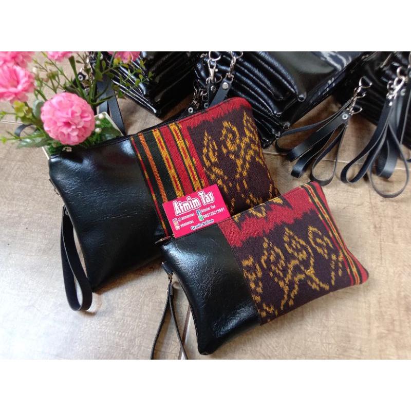 GROSIR Set Clutch ethnic TENUN TROSO JEPARA/CLUTCH TENUN TROSO/DOMPET TROSO