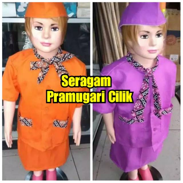BAJU SETELAN PRAMUGARI ANAK PEREMPUAN CEWEK KOSTUM PROFESI ANAK SERAGAM CILIK KARNAVAL 17 AGUSTUS
