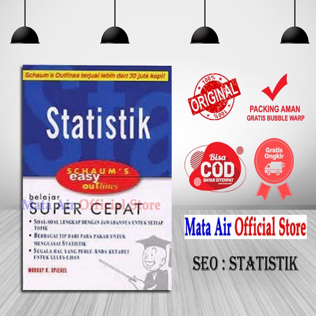 ORIGINAL SCHAUM'S EASY OUTLINES : STATISTIK - MURRAY ERLANGGA