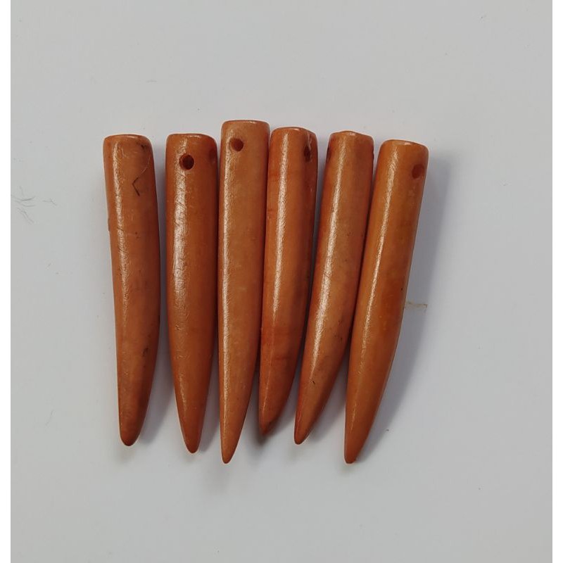 Liontin Taring Bahan Tulang Asli Untuk Kalung