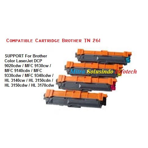 TERMURAH Toner Cartridge BR TN261 TN 261 3170CDW HL3150CDN