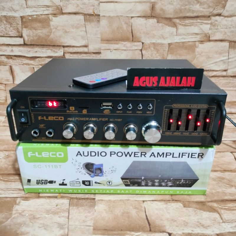 Jual COD cod mesin power amplifier bluetooth fleco111Bt wireless