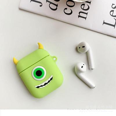 Case Pelindung Bahan Silikon Motif Kartun Dengan Pengait Untuk Airpods 1 / 2 i12-5-dingin