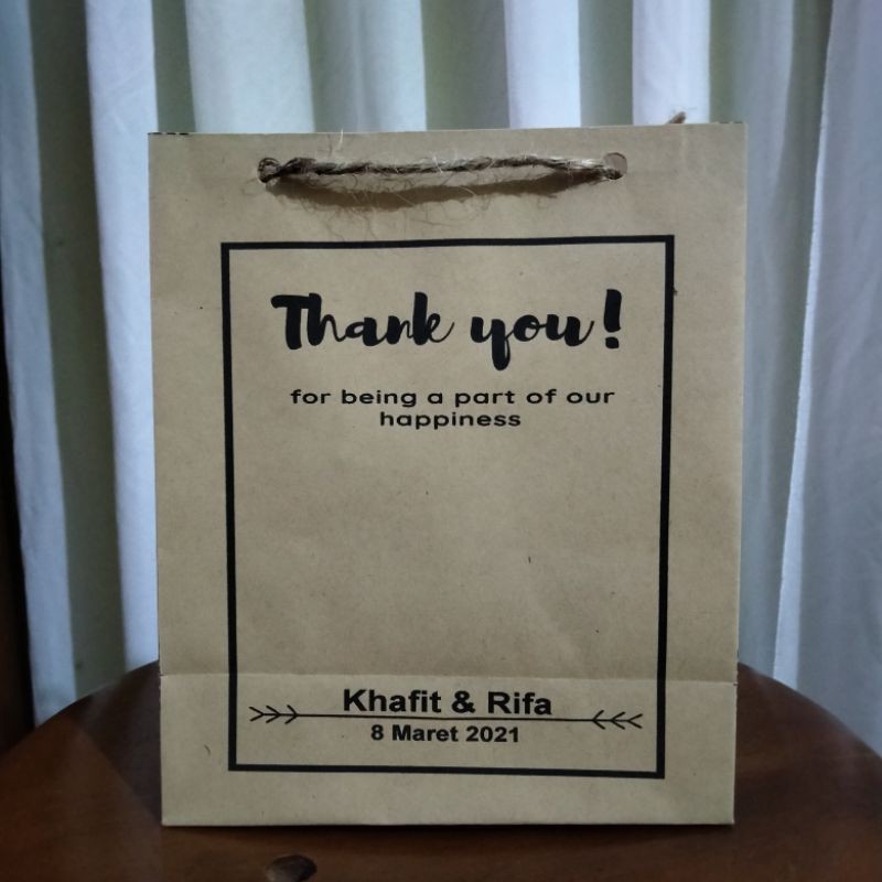 

paper bag ukuran 14x7x16
