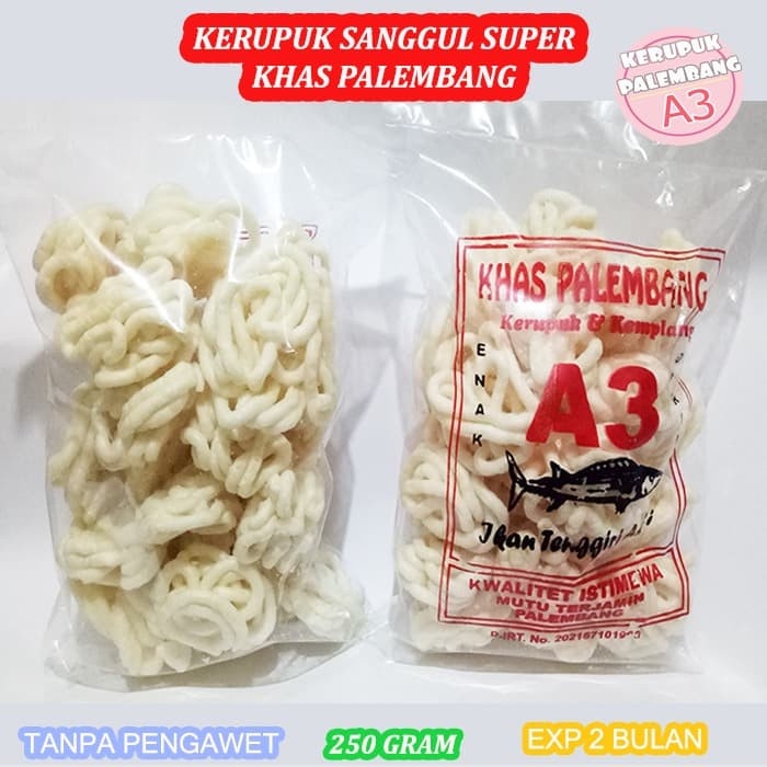 

TERBARU KERUPUK SANGGUL IKAN TENGGIRI SUPER KEMPLANG KERITING SUPER PALEMBANG