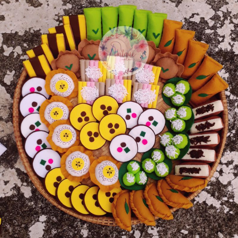 Replika Makanan Flanel/Jajanan Pasar/Jajanan Tradisional (Baca Deskripsi)