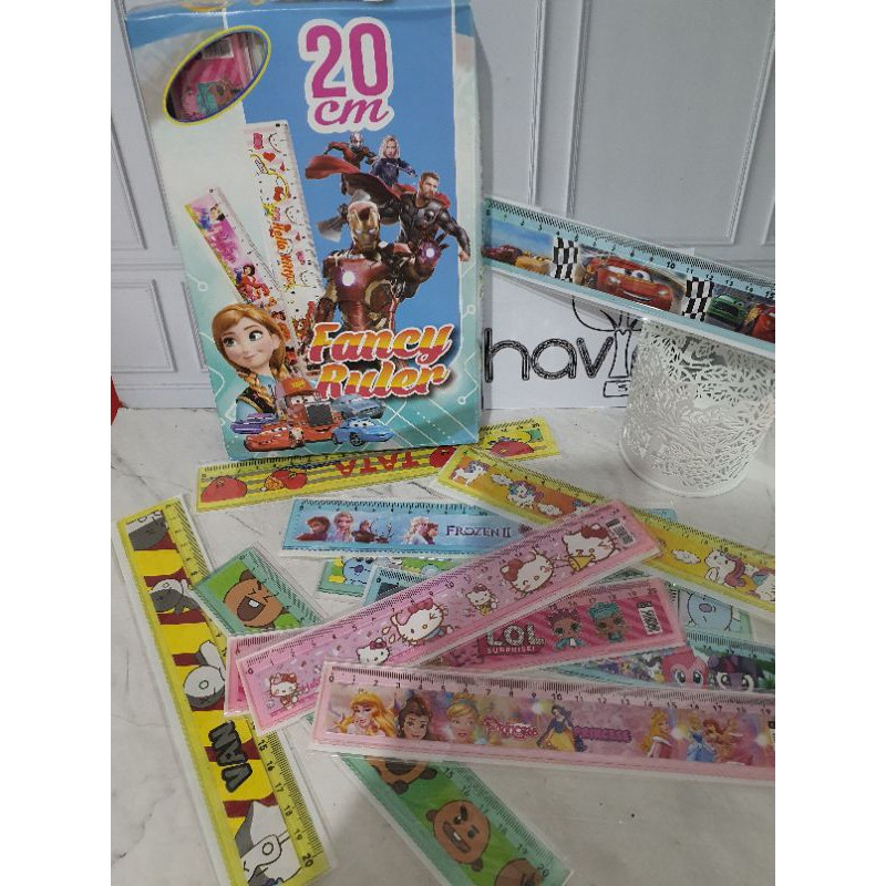 garisan 20cm/penggaris 20cm/mistar 20cm