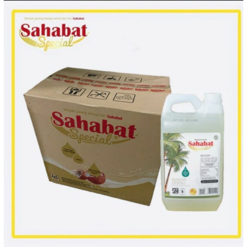 

Minyak Goreng Kelapa SAHABAT 5 Liter ( 4 PCS / 1 dus / 1 Karton)