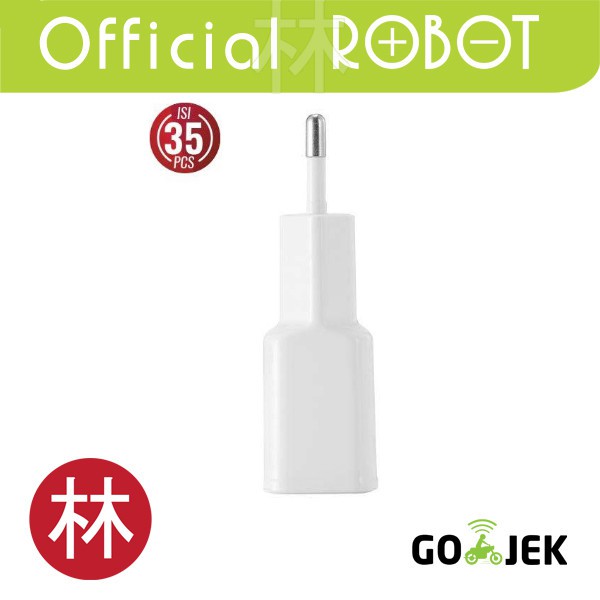 Robot RT-K4 Single USB Charger White