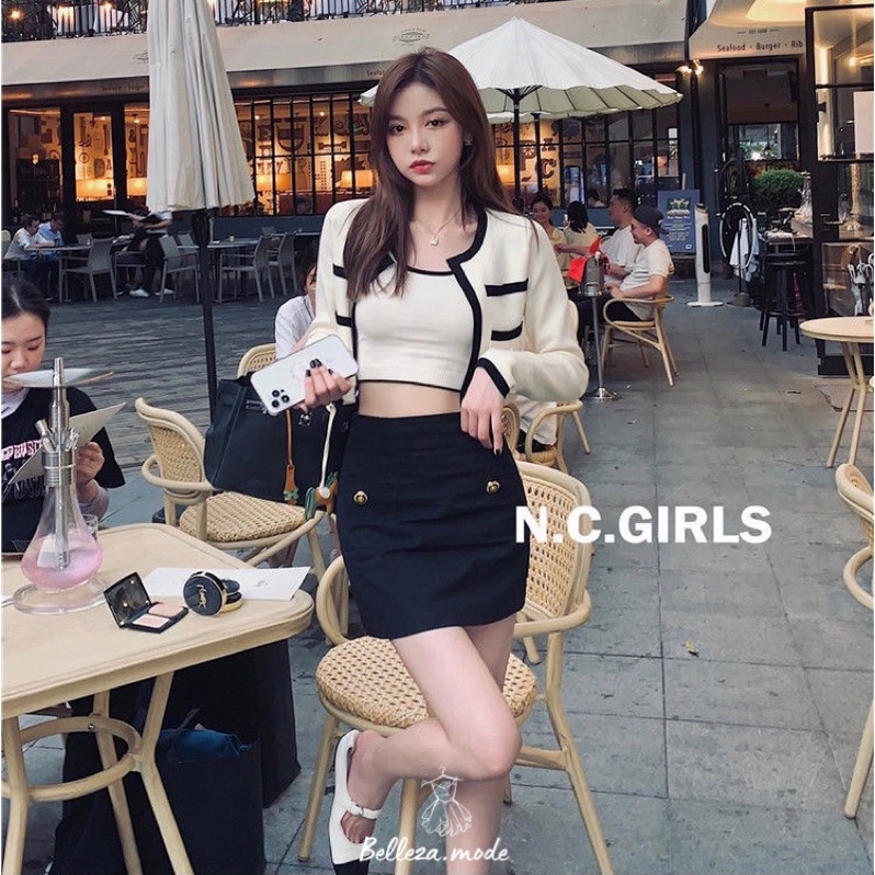 PREMIUM KNIT CARDIGAN crop top atasan wanita rajut kardigan sweater tanktop Korean Sexy Lace Crochet