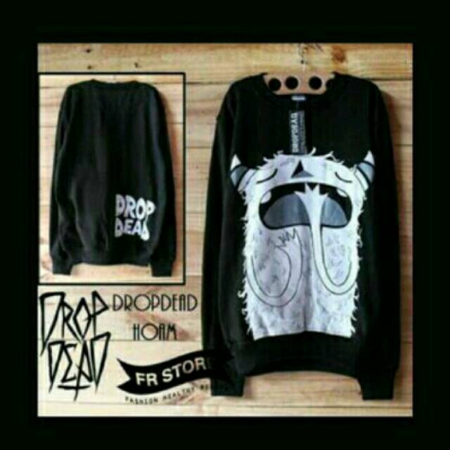 Sweater drop dead hoam/sweater drop dead hoam keren