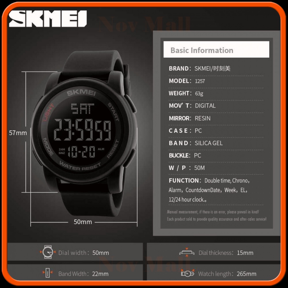 SKMEI Jam Tangan Digital Pria - DG1257