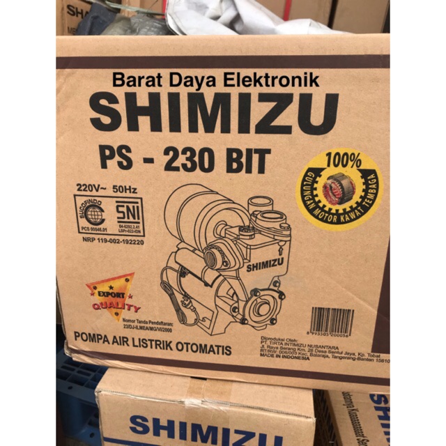 SHIMIZU PS230BIT Pompa Air 200 Watt