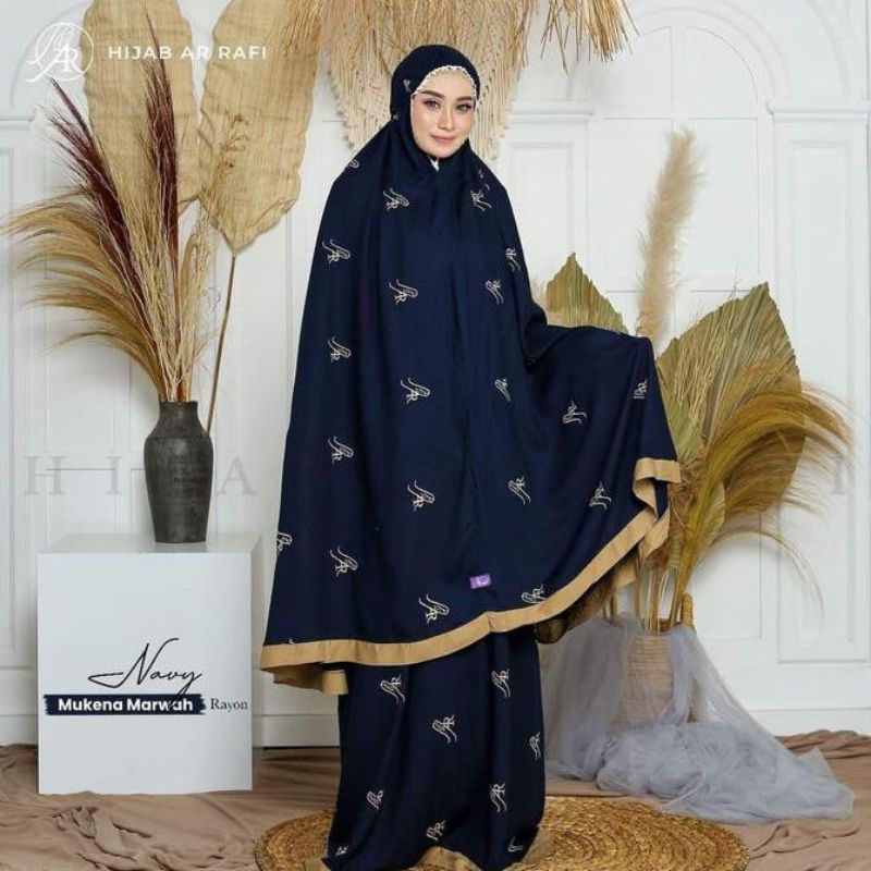 Mukena Marwah dewasa Ar Rafi Navy