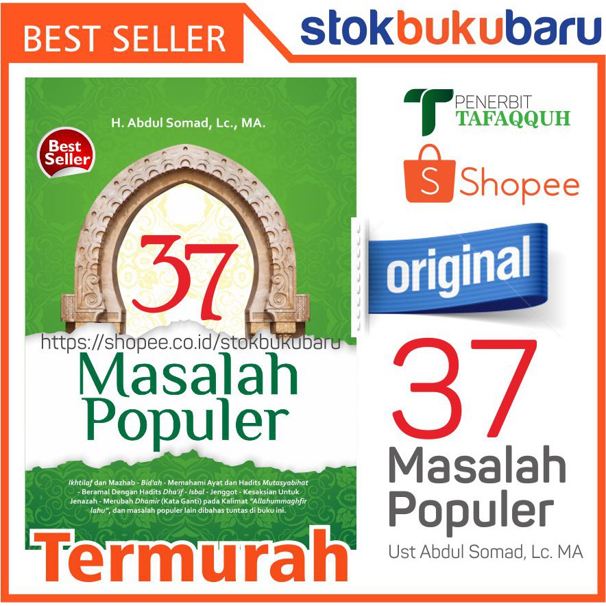 Buku 37 Masalah Populer karya Ust Abdul Somad BEST SELLER Original