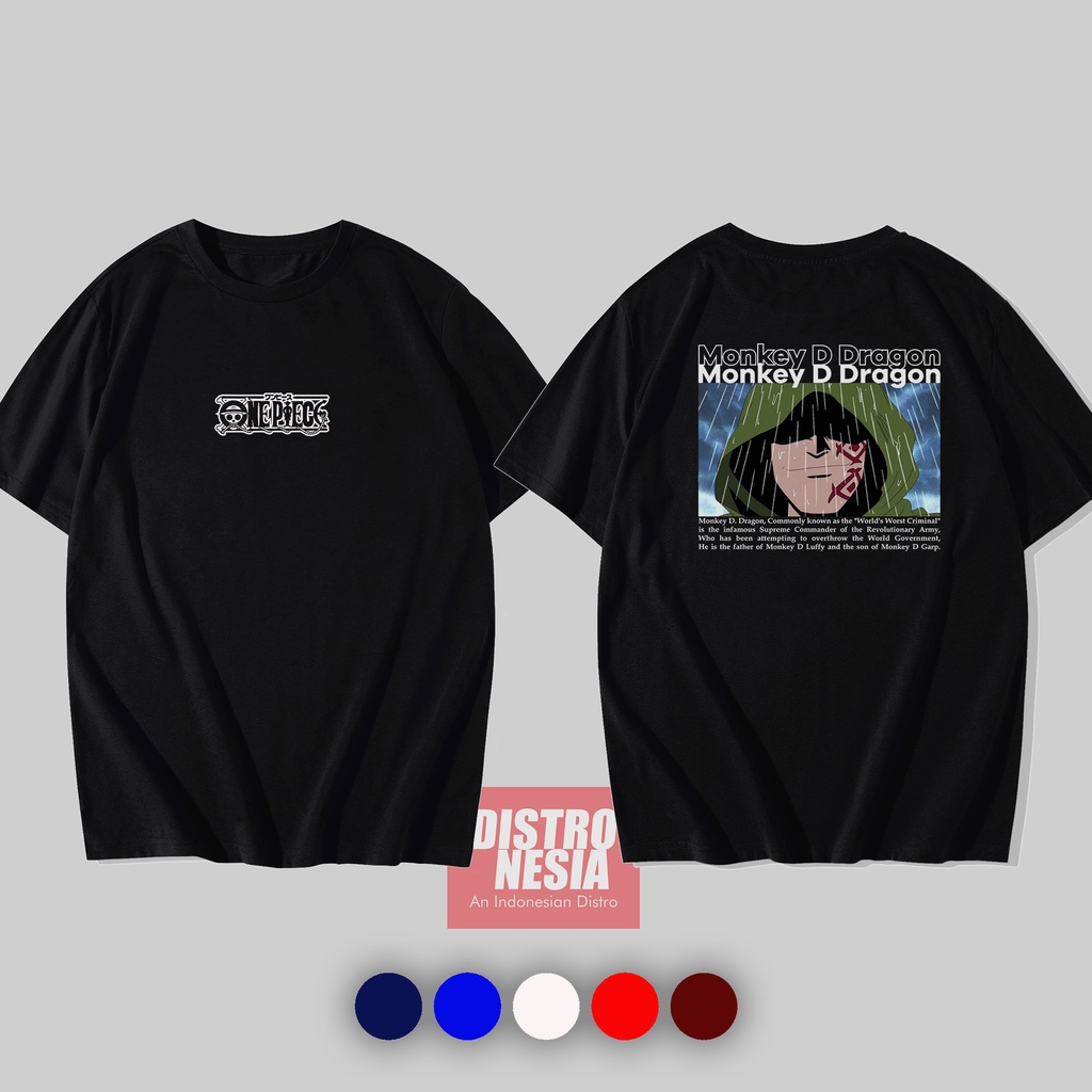 Kaos Monkey D Dragon Revolusioner Anime One Piece Baju pasukan revolusi