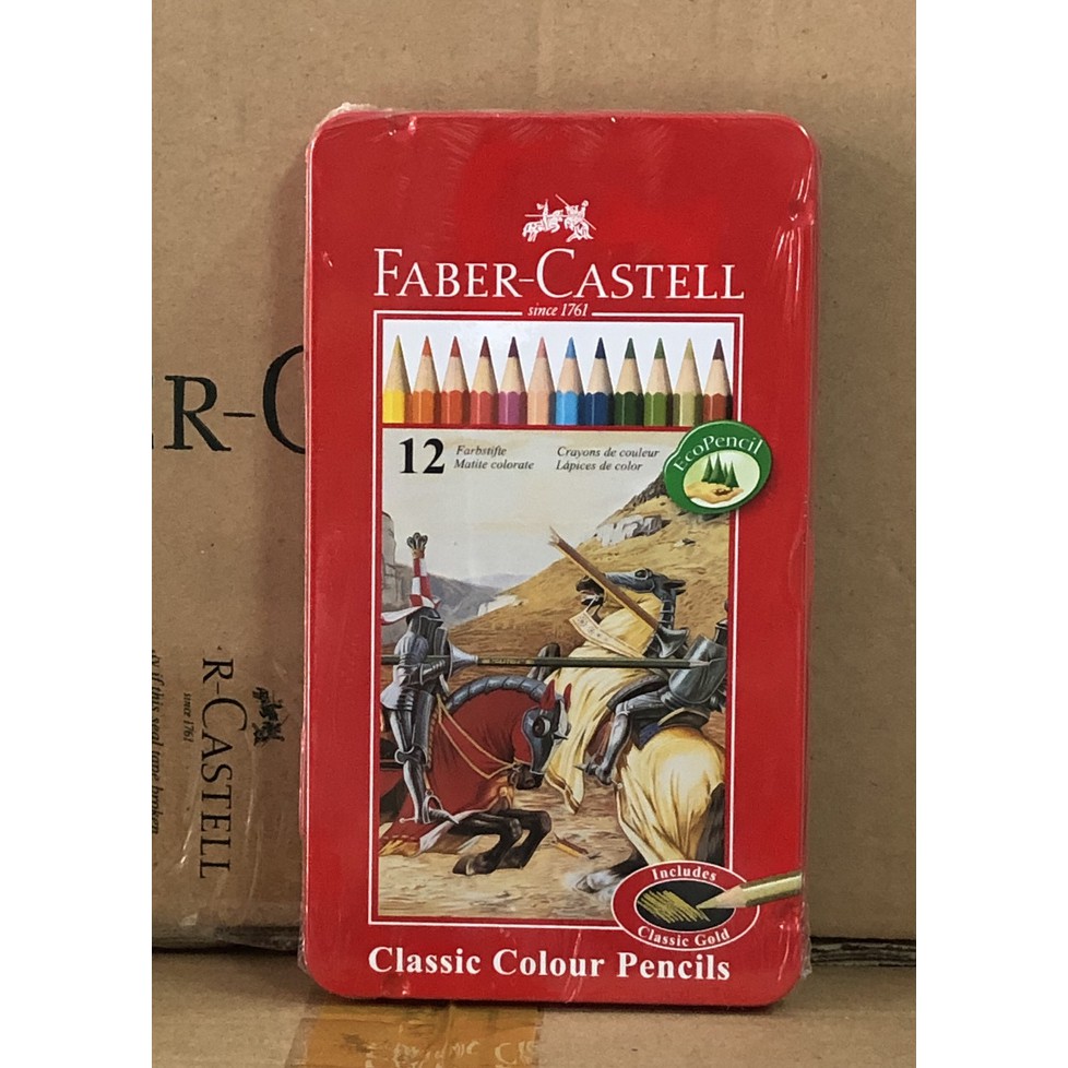 

Faber-Castell Colour Pencils in Tin Case 12 L