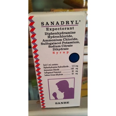 Sanadryl EXP 60 ML | 120 ml|Meredakan Batuk Berdahak