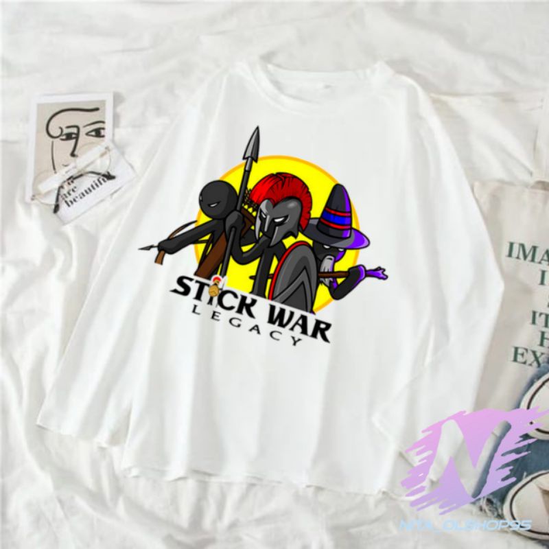 kaos Stikman kaos anak stickwar legacy kaos lengan panjang sickman