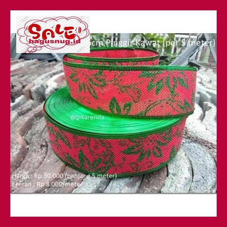 

Perlengkapan Natal Nugy- Gpita-15 : Pita Natal Merah 5Cm Pinggir Kawat (Per 5 Meter) 790Nug