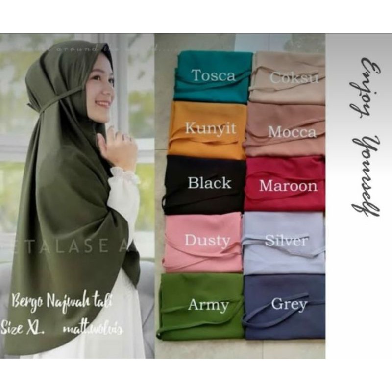 jilbab bergo ukuran Xl
