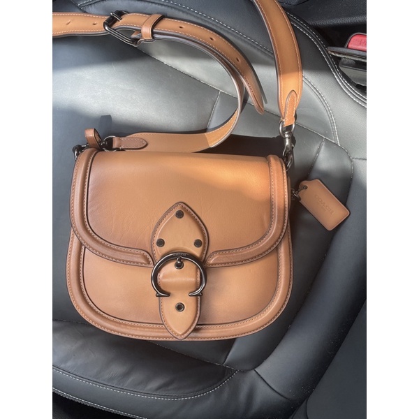 Sold - Coach Beat Saddle Bag Pewter Preloved