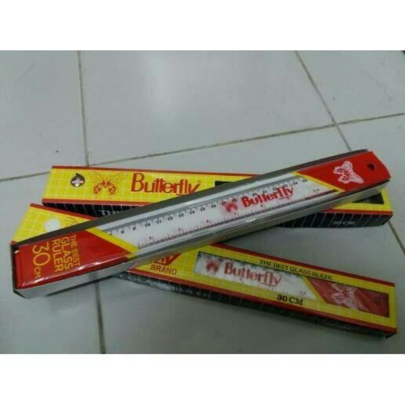 

1 Pcs Butterfly Penggaris 30 CM / Penggaris Plastik