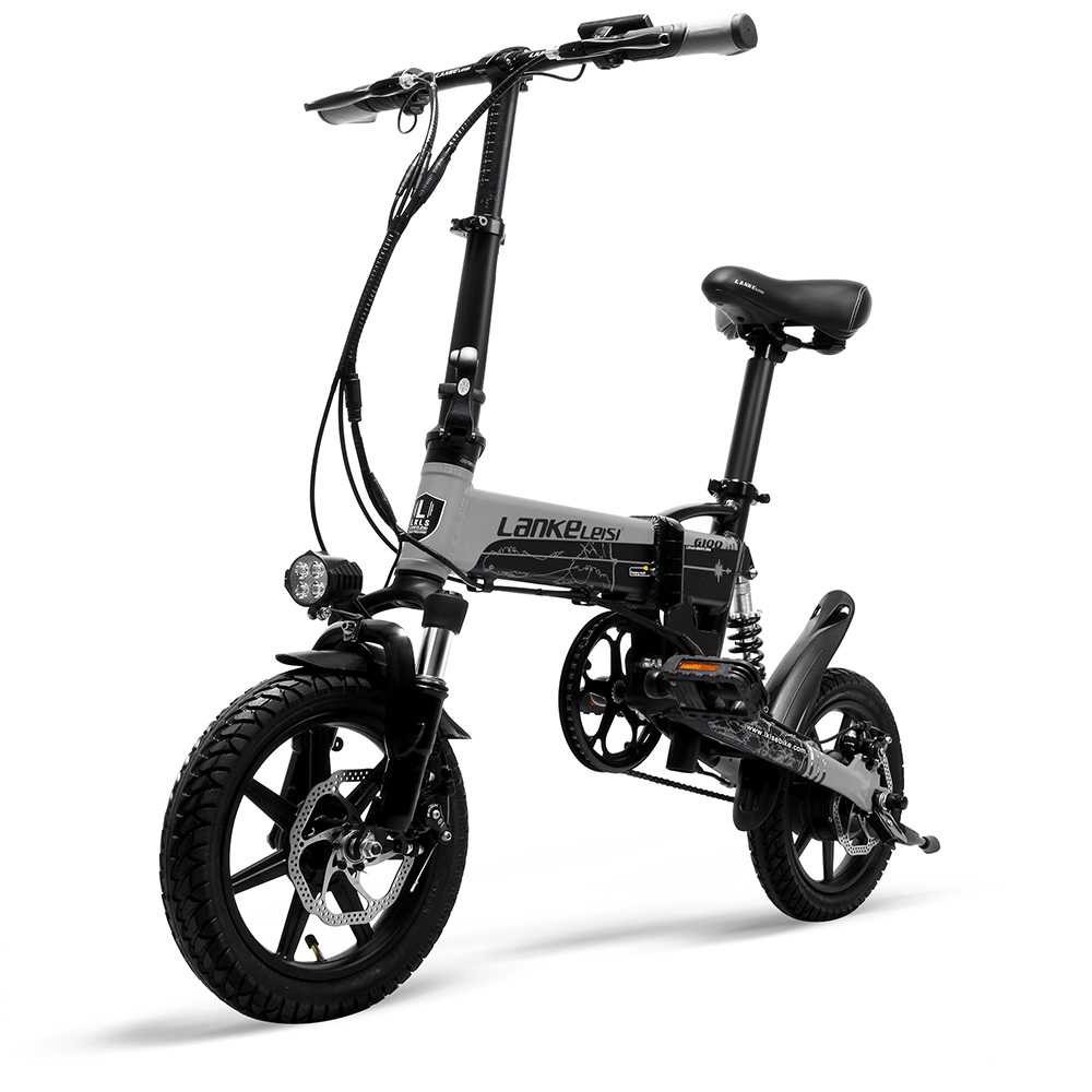 Lankeleisi Sepeda Elektrik Lipat Smart Moped Sepeda listrik lipat 36V 8.7AH - G100