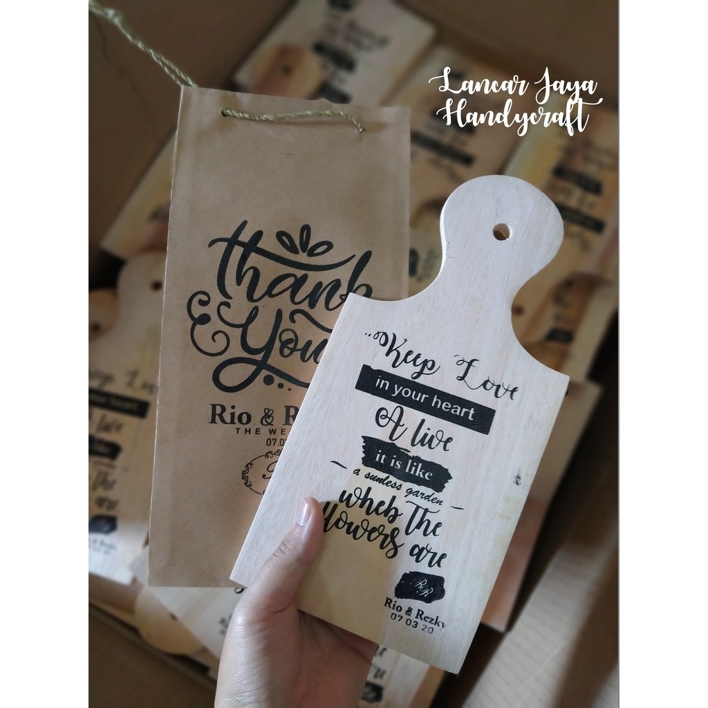 

Souvenir pernikahan murah unik Telenan Kemas Paper bag Murah