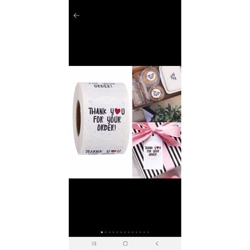 

Sticker thankyou ready stock