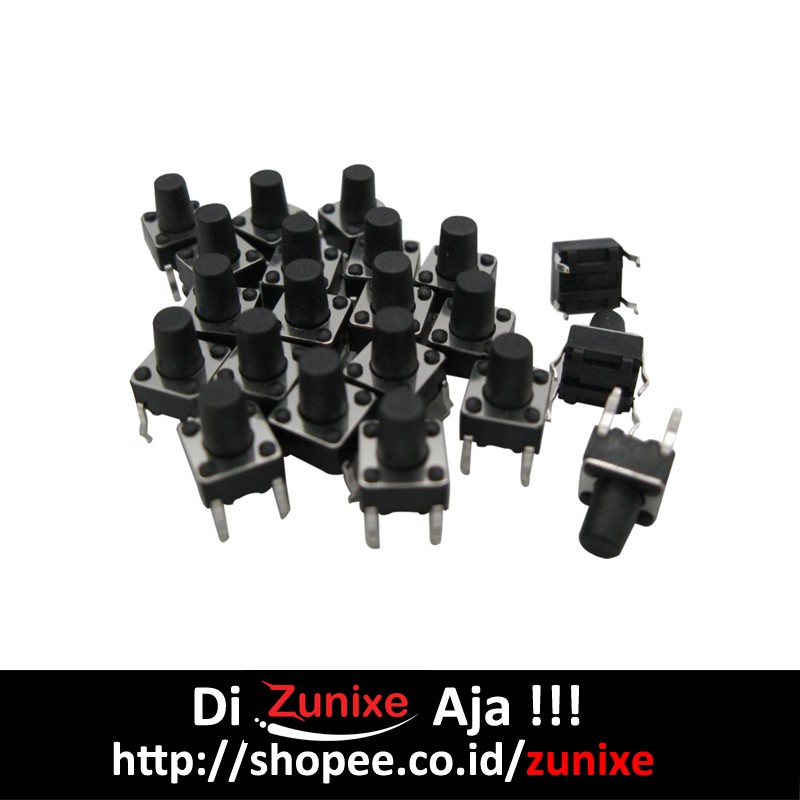 TACTILE PUSH BUTTON MICRO SWITCH MOMENTARY TACT 6X6X7MM 4 LEGS