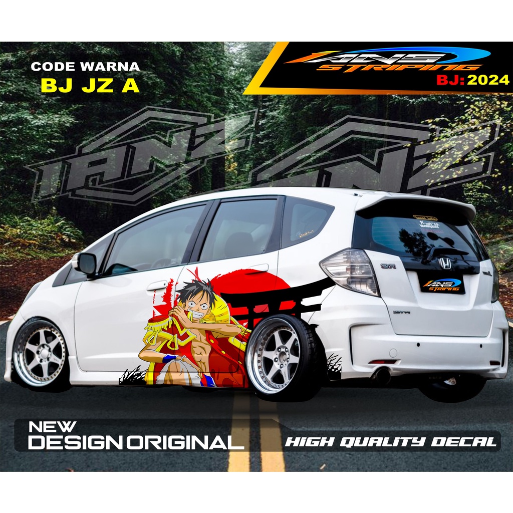 DECAL STICKER  MOBIL HONDA JAZZ BRIO AGYA AYLA / VARIASI STICKER BODY SAMPING MOBIL BRIO MOBIL JAZZ / STIKER MOBIL