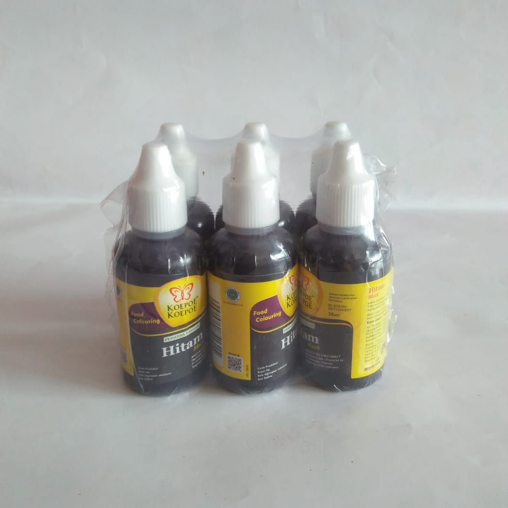 

Pewarna Koepoe Koepoe Hitam 1 Pack Isi 6 Pcs