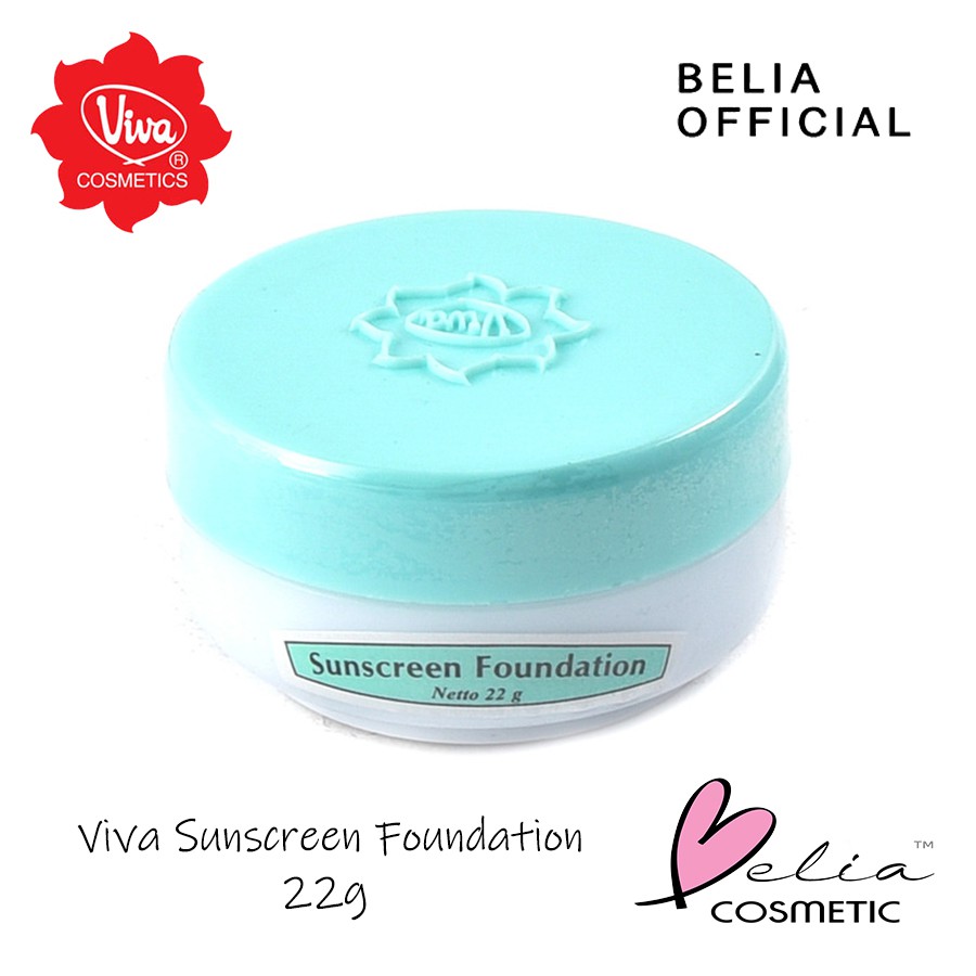 ❤ BELIA ❤ VIVA Sunscreen Foundation | Alas Bedak sinar matahari UV Filter 22g