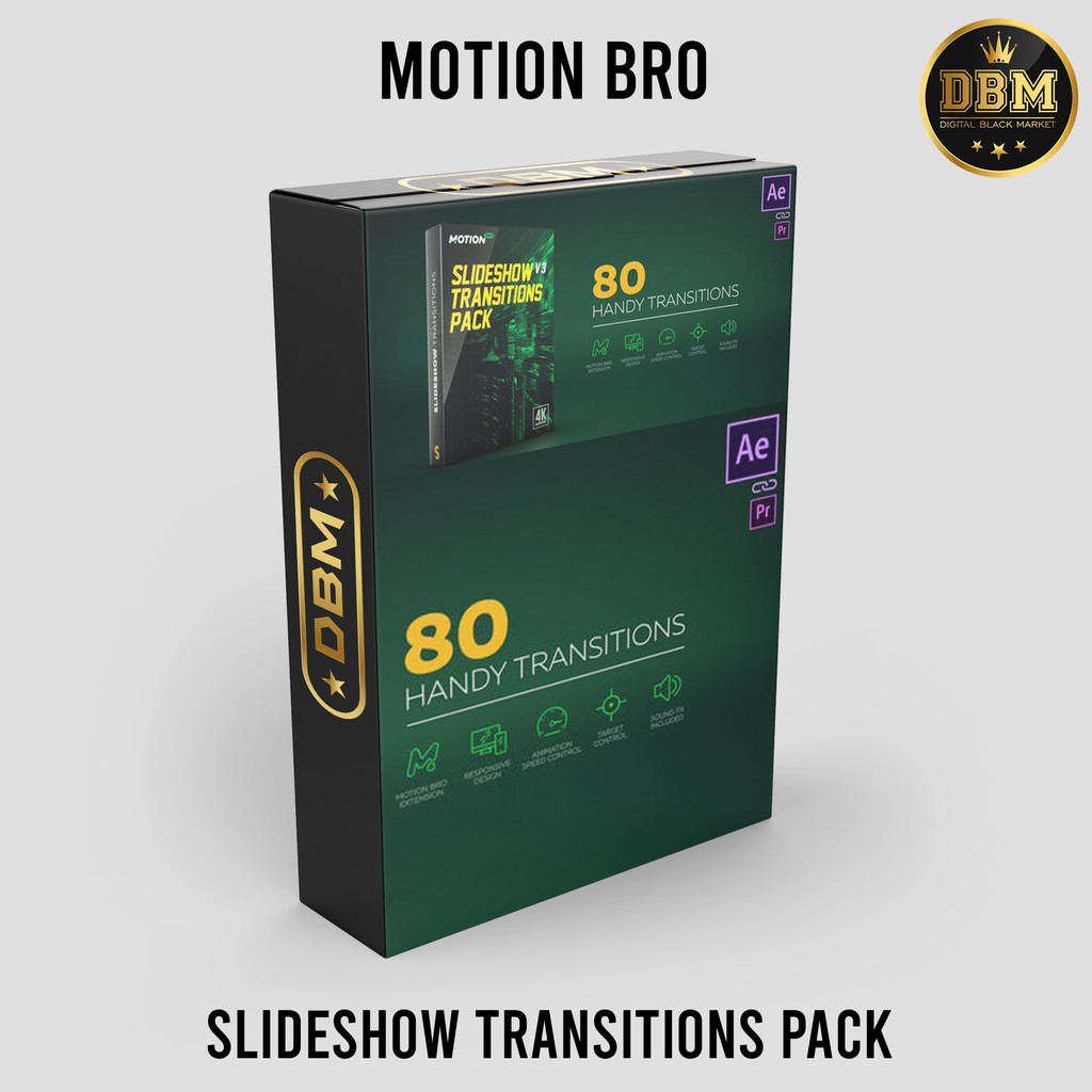 Motion Bro - Slideshow Transitions Pack - After Effect (Extension)