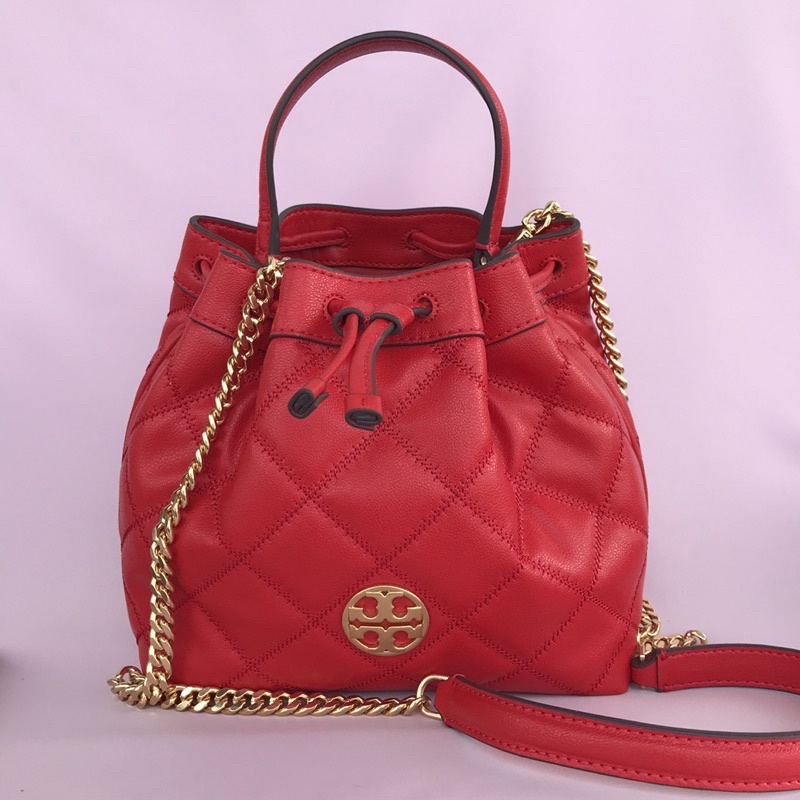 TB Willa Small Drawstring Bag Brilliant Red