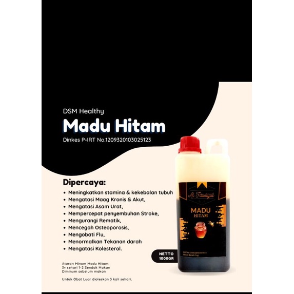 

DSM HEALTY Madu Hitam Al-Fawayid