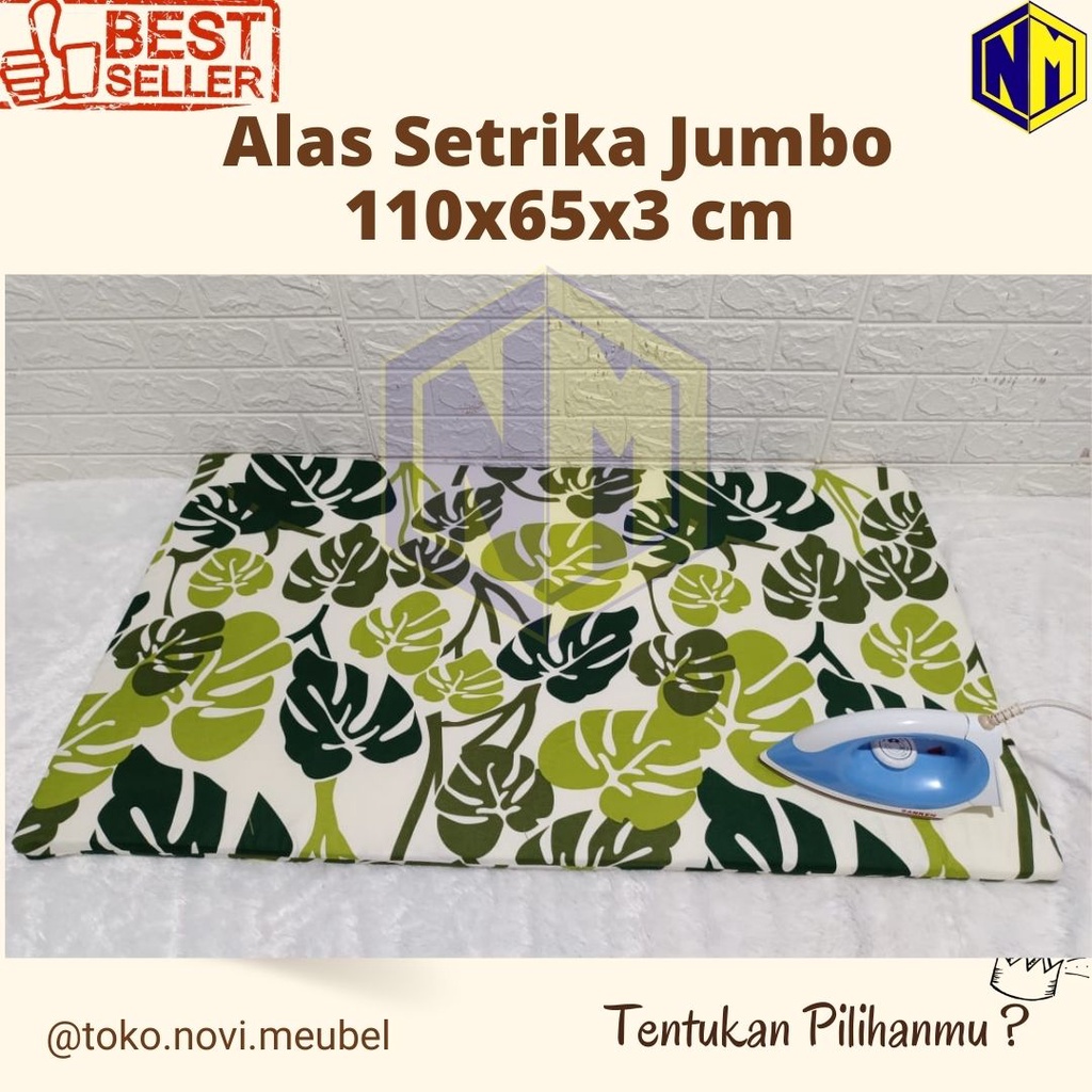 Alas Setrika Jumbo Cover Bolak Balik ukuran 110x65x3 cm Terlaris Busa Royal foam alas gosokan / alas setrika busa Original / alas gosok