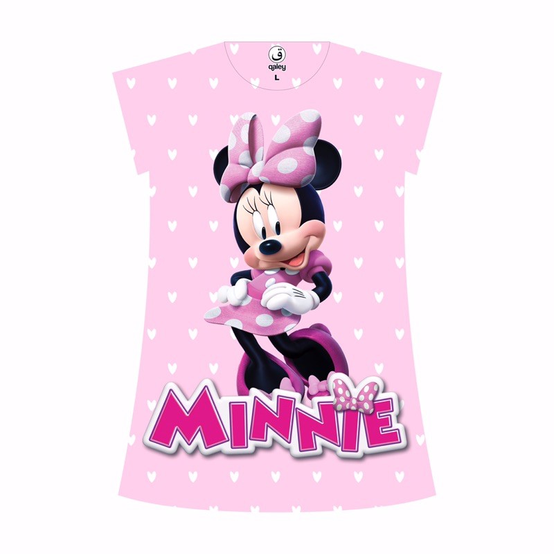 DRESS SCUBA PRINTING KARAKTER MINIEMOUSE,HOMEDRESS,BAJU ANAK CEWEK ,BAJU ANAK LUCU