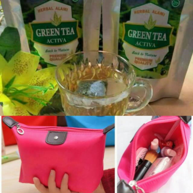 

PAKET GREEN TEA ACTIVA(3 Botol) free POUCH