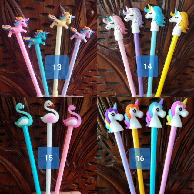 

Pulpen Gel Karakter setengah lusin campur (part 4)