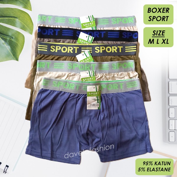 Fashion 3 PCS Boxer Sport Import Size M L XL