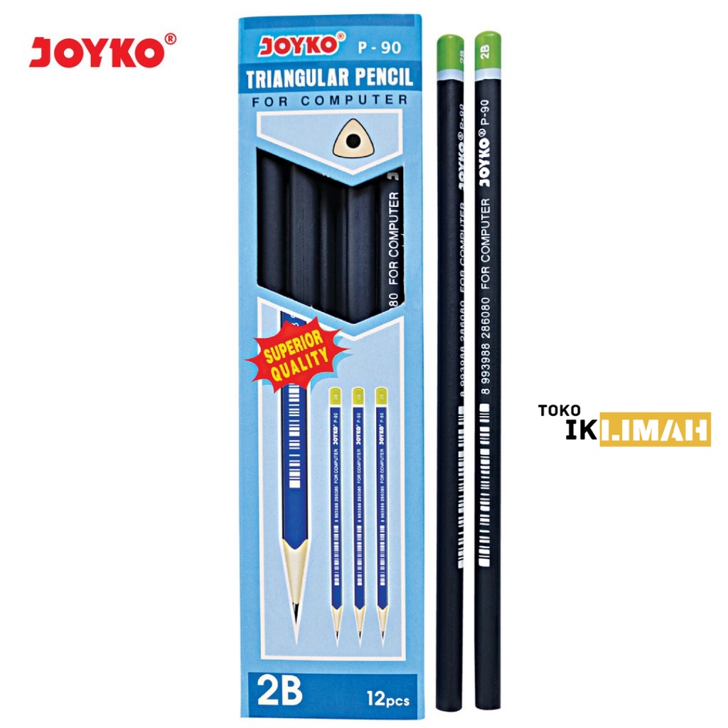 

Pensil 2B Joyko P-90 / Pencil P90 / Pinsil Isi 1 Box 12 Pcs