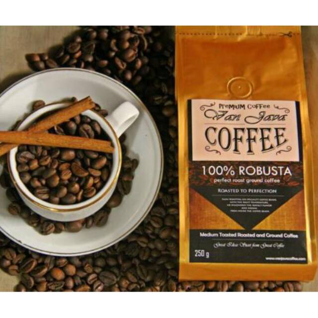 

Robusta Van Java Coffee - Premium Ground Coffee - Bubuk 250 Gram