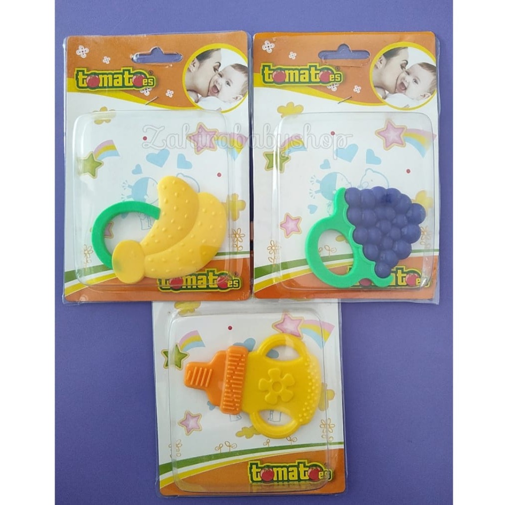 Gigitan Bayi, Silicone Tomatoes, Teether Bayi