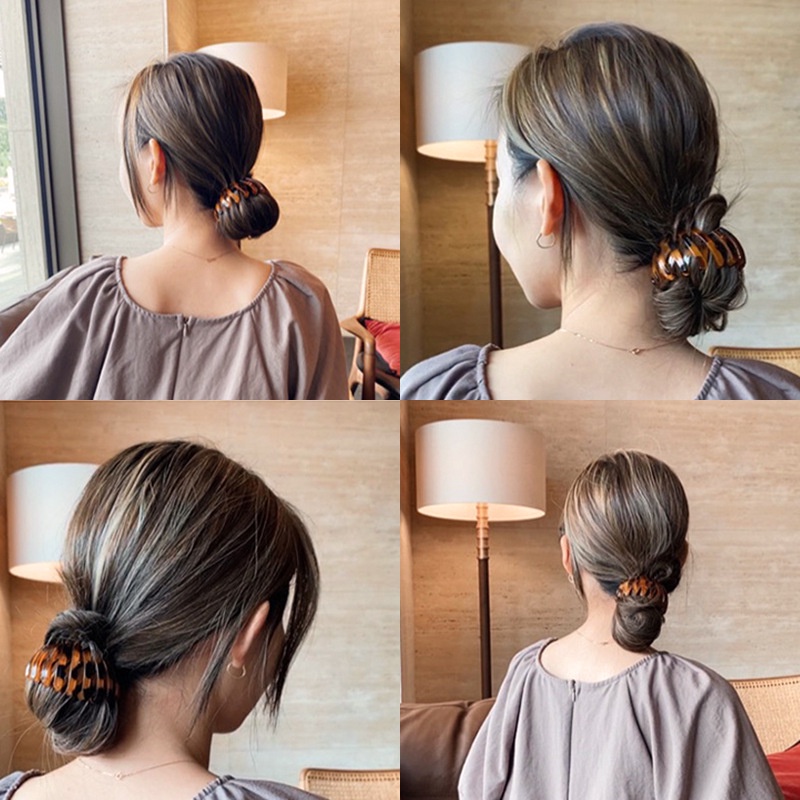 BOSJKT523 Jepit Rambut Korea Bulat / Donat Hair Clip Claw / Ikat Rambut Korea Ponytail